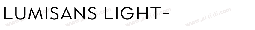 LumiSans Light字体转换
